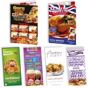 A5 Folded Menu Leaflet Deal with 30 Free A3 Posters