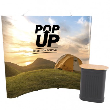 Curved Pop Up Display