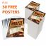 A5 Folded Menu Leaflet Deal with 30 Free A3 Posters