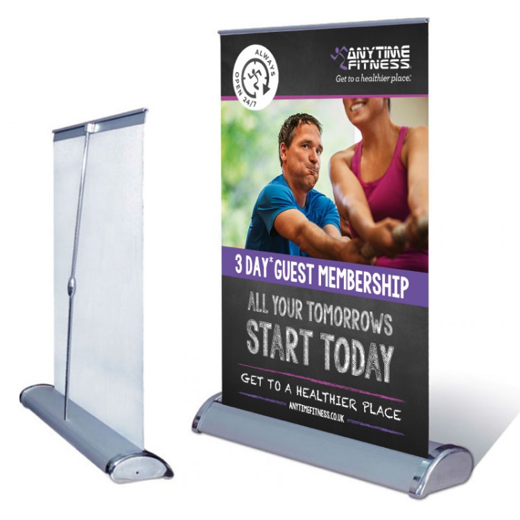 Mini Desktop Roll Up Banner For Table Top Or Counter Displays